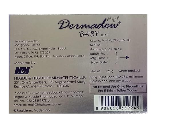 61NyKNabaQL._SX679_ Buy DERMADEW Baby Soap – 125gm Online at Woundcaremart