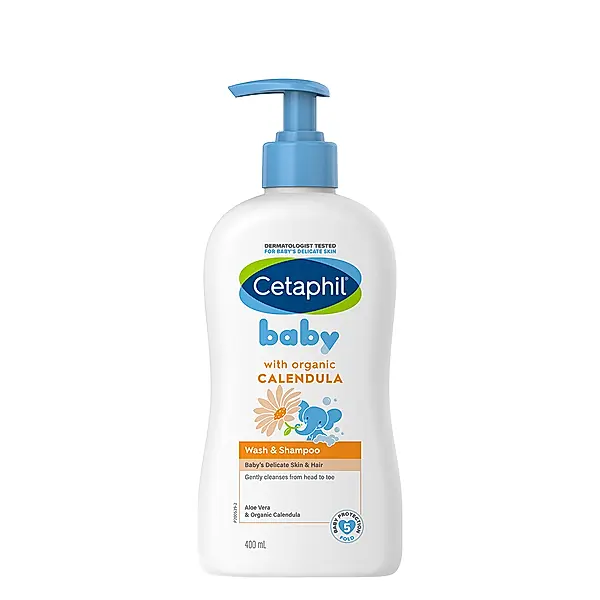 Gentle 2-in-1 Baby Cetaphil wash and sham organic