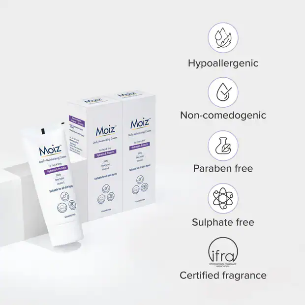 MoizCream-05 Buy Moiz Daily Moisturizing Cream - Everyday Moisturizer - 50g at Woudcaremart