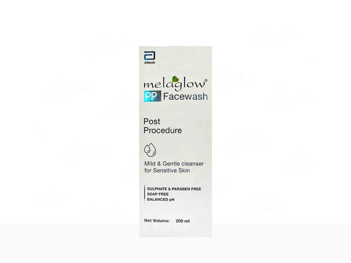 g5_0b9917ee-cab6-4fcb-8f1b-36cae386ac12 Buy MELAGLOW PP Face Wash 200ml Online at Woundcaremart
