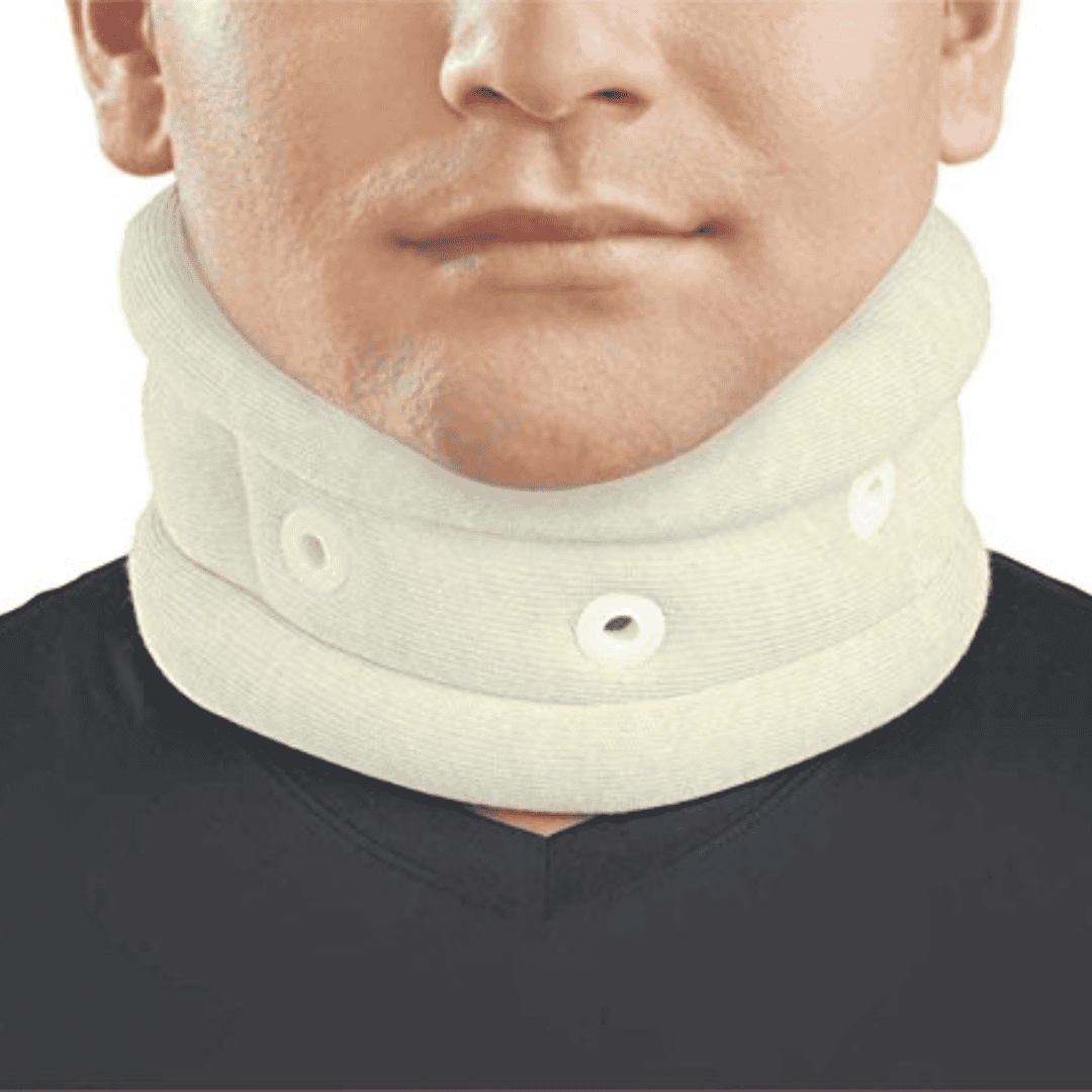 silver cervical collar