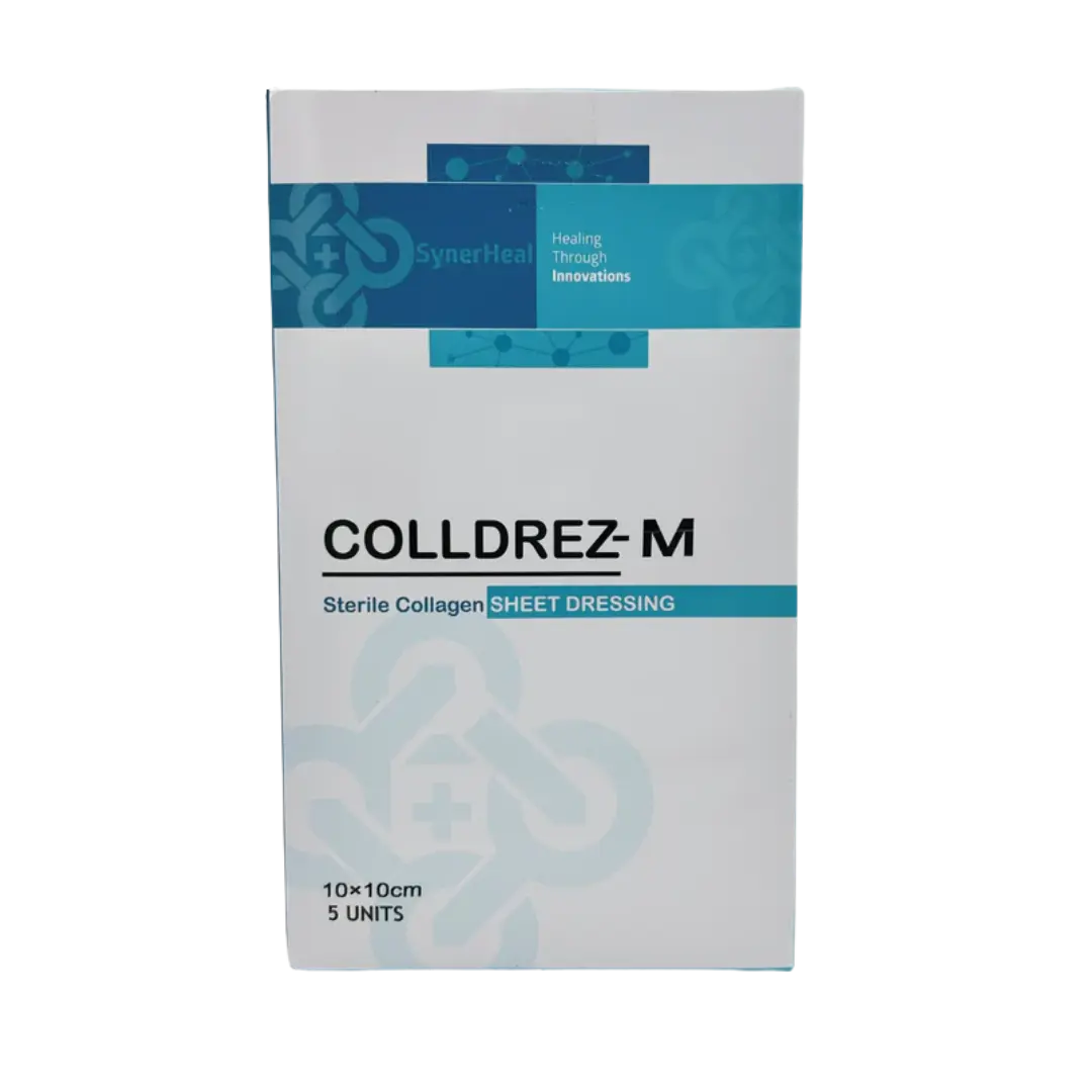 Colldrez M Meshed wet collagen sheet for burns Colldrez M Meshed wet collagen sheet for burns