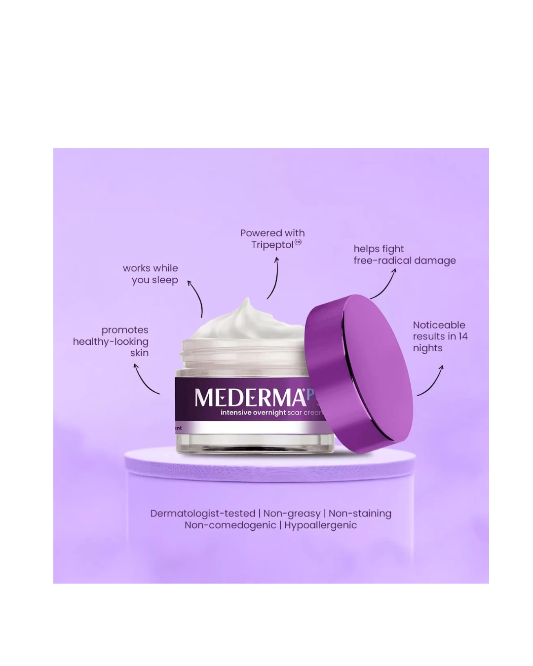Mederma PM Intensive Overnight Scar Cream – Night time Scar Treatment for Radiant Skin Mederma PM Intensive Overnight Scar Cream – Night time Scar Treatment for Radiant Skin