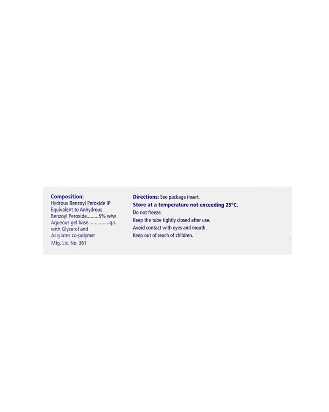 Benzac AC 5% Gel 30 GM Galderma Pharma Benzac AC 5% Gel 30 GM Galderma Pharma