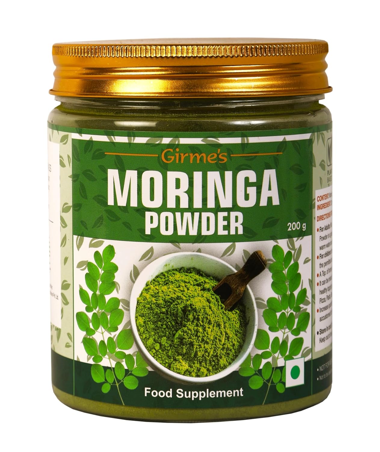 Moringa Powder 200g Jar - Girme’s Moringa Powder 200g Jar - Girme’s