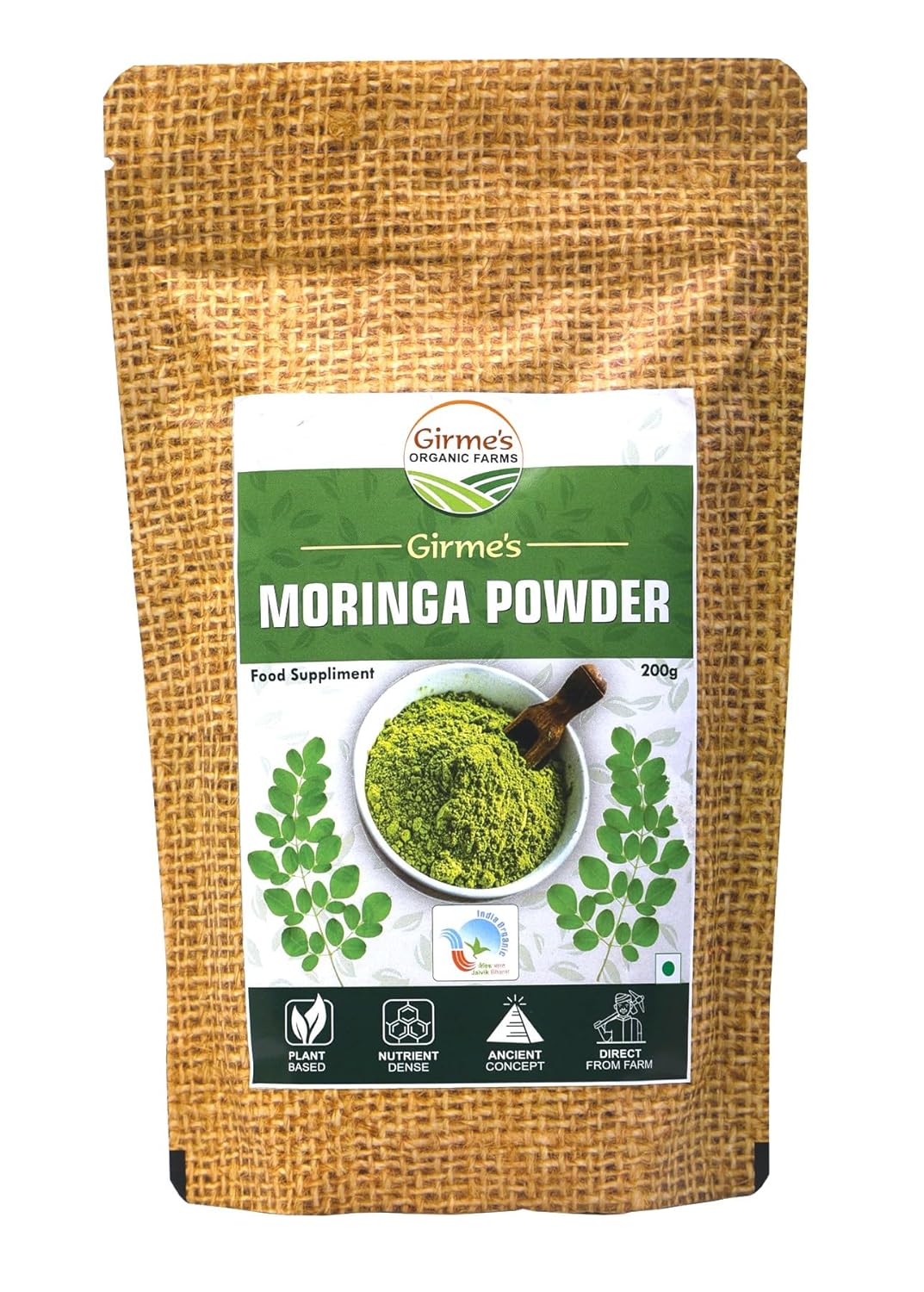 Moringa Powder 200g Pouch - Girme’s Moringa Powder 200g Pouch - Girme’s